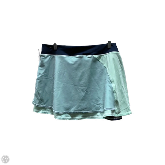Athletic Skort By Nike Apparel In Blue & Green, Size: Xl