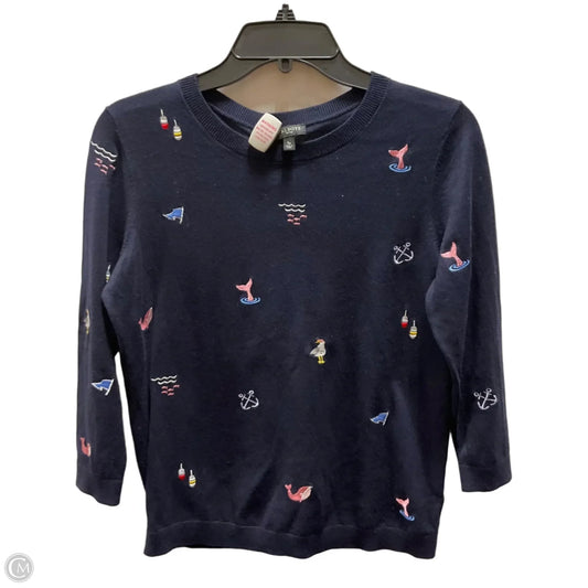 Top Long Sleeve By Talbots In Blue, Size: S