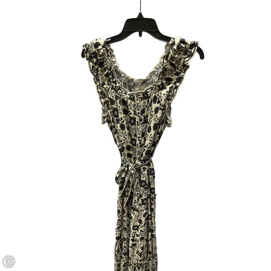 Dress Casual Maxi By Max Studio In Black & Cream, Size: M