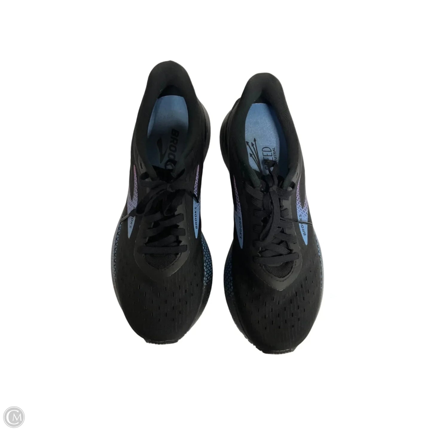 Shoes Athletic By Brooks In Black & Blue, Size: 8