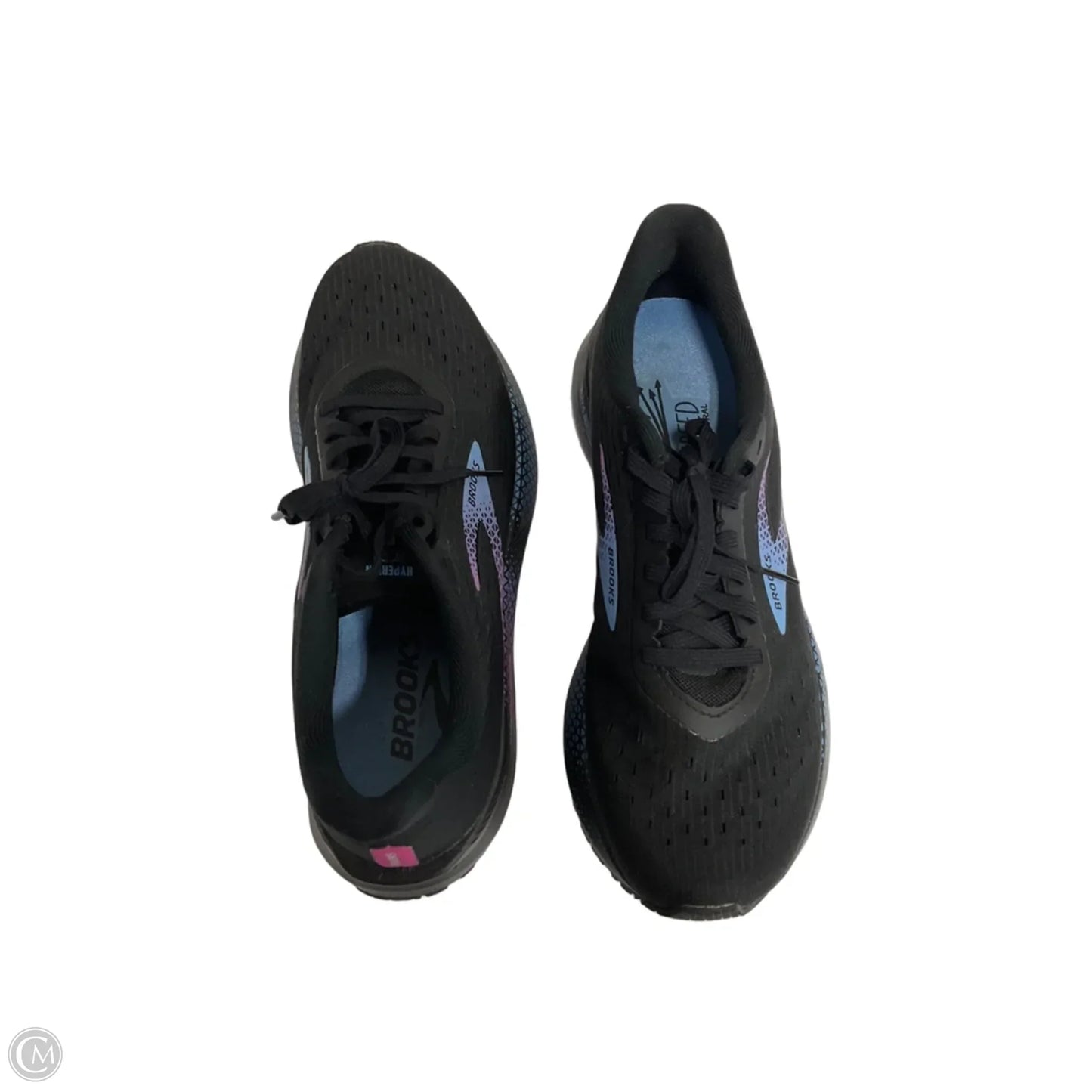 Shoes Athletic By Brooks In Black & Blue, Size: 8