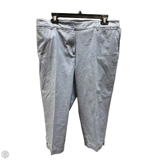 Pants Cropped By Talbots In Blue, Size: 12