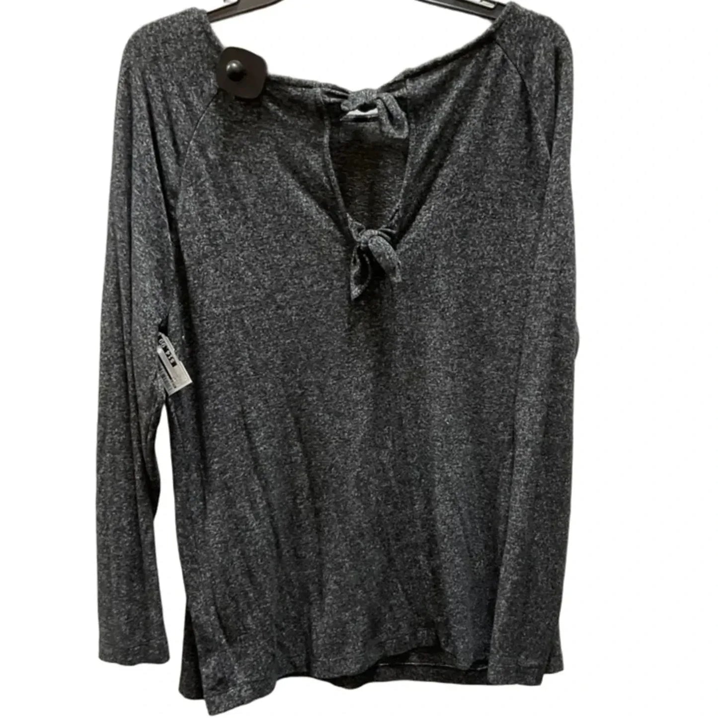 Top Long Sleeve By Loft In Black, Size: L