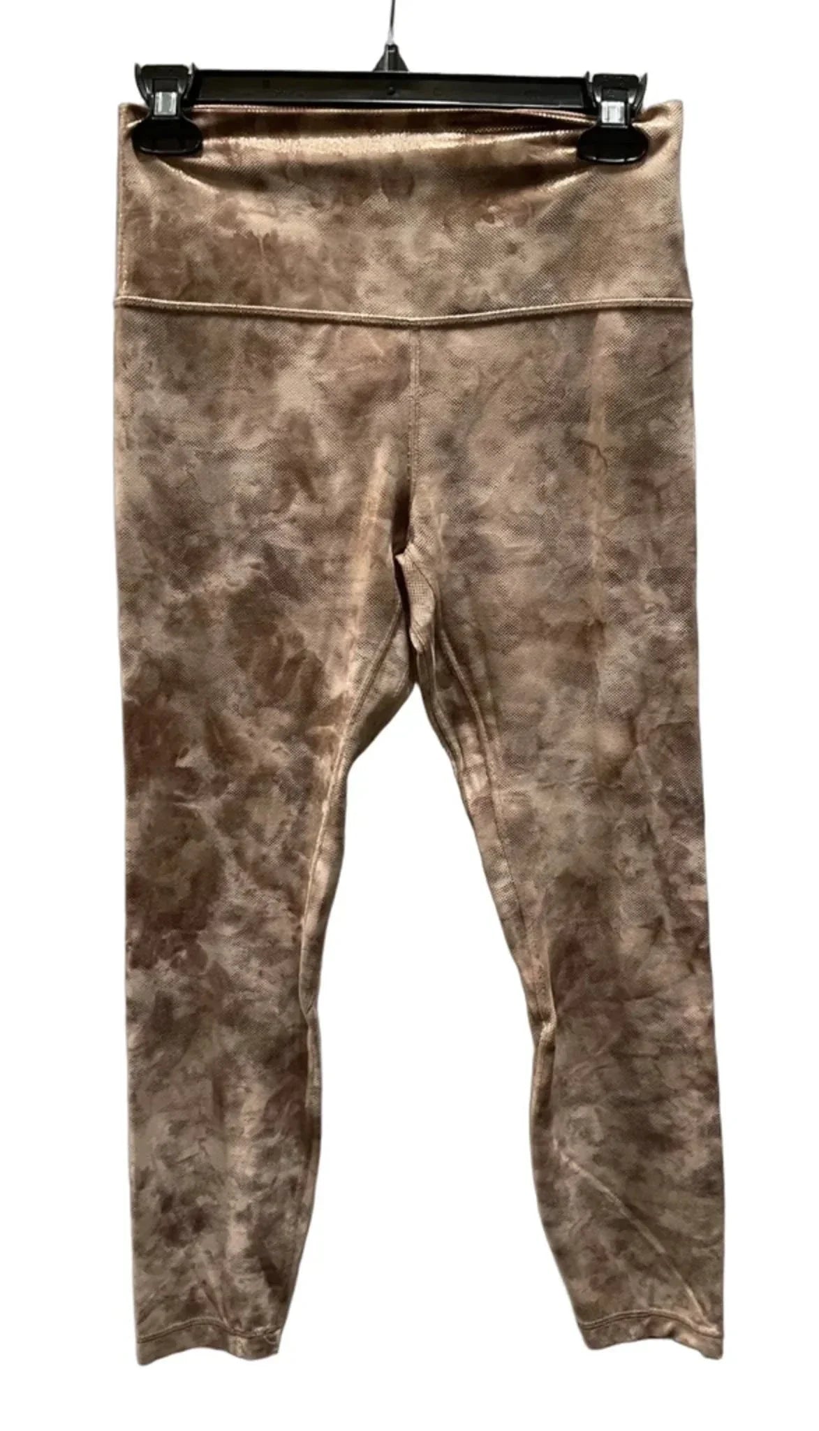 Athletic Leggings By Lululemon In Gold & Pink, Size: 8