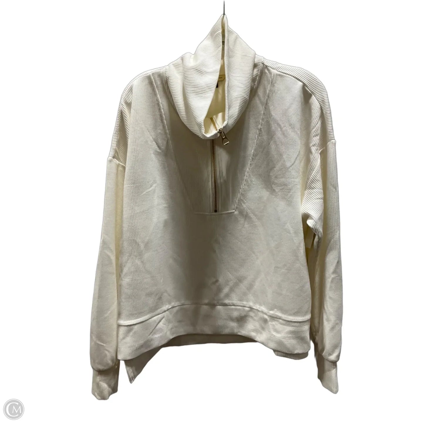 Sweatshirt Collar By Not Your Daughters Jeans In Cream, Size: L