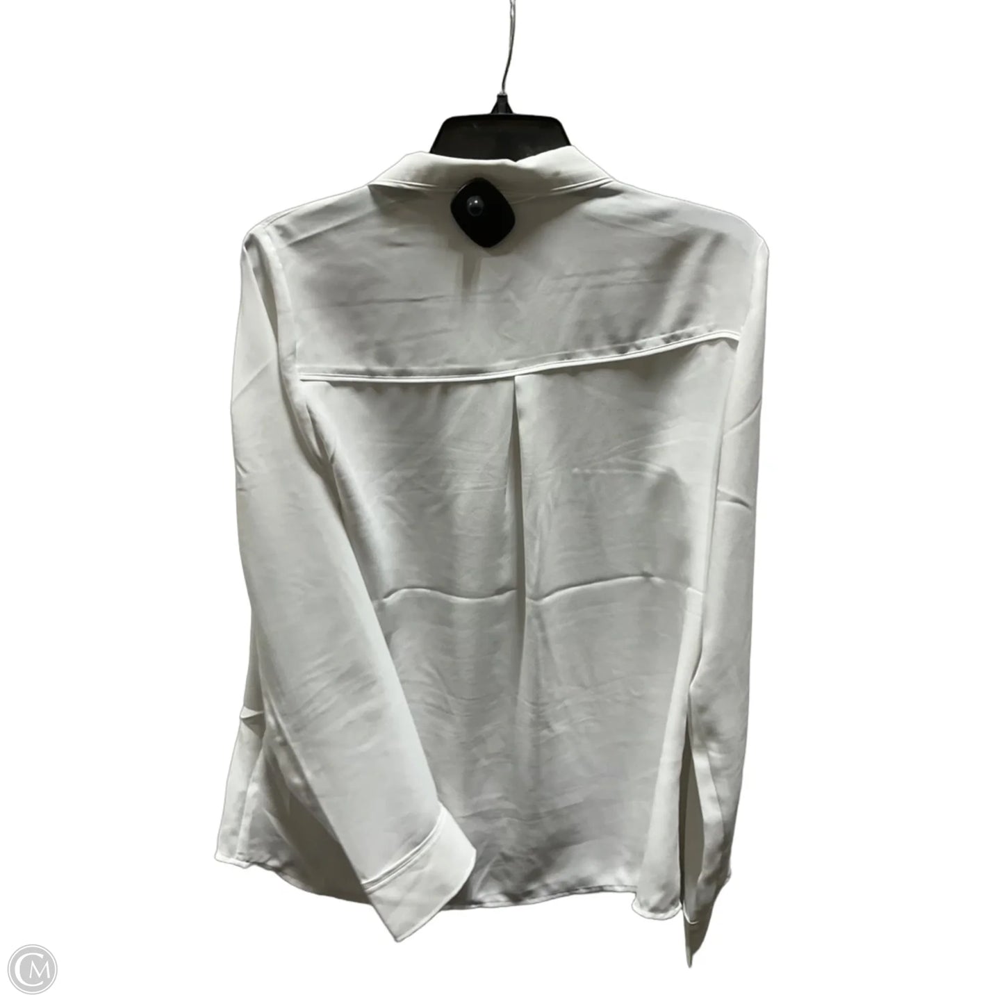 Blouse Long Sleeve By Express In White, Size: M