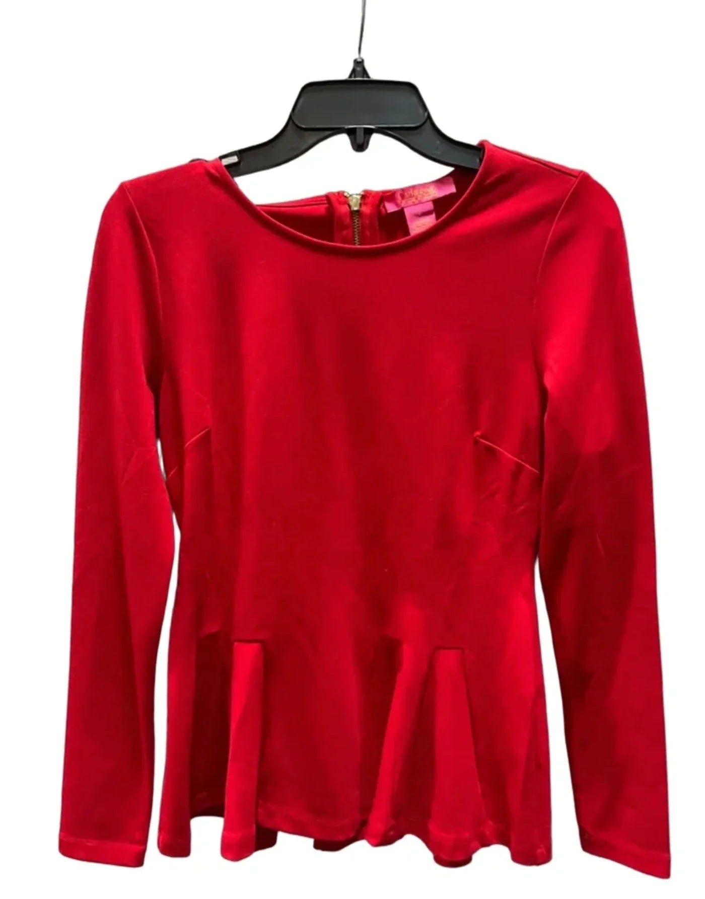 Top Long Sleeve By Catherine Malandrino In Red, Size: S