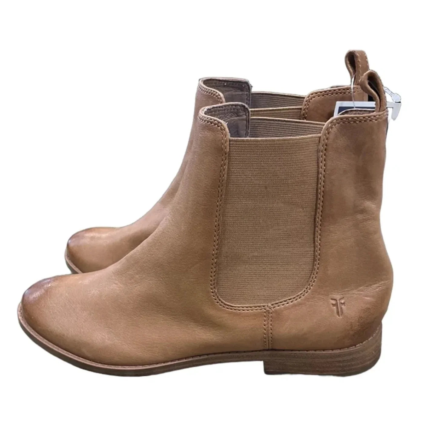 Boots Leather By Frye In Tan, Size: 8.5