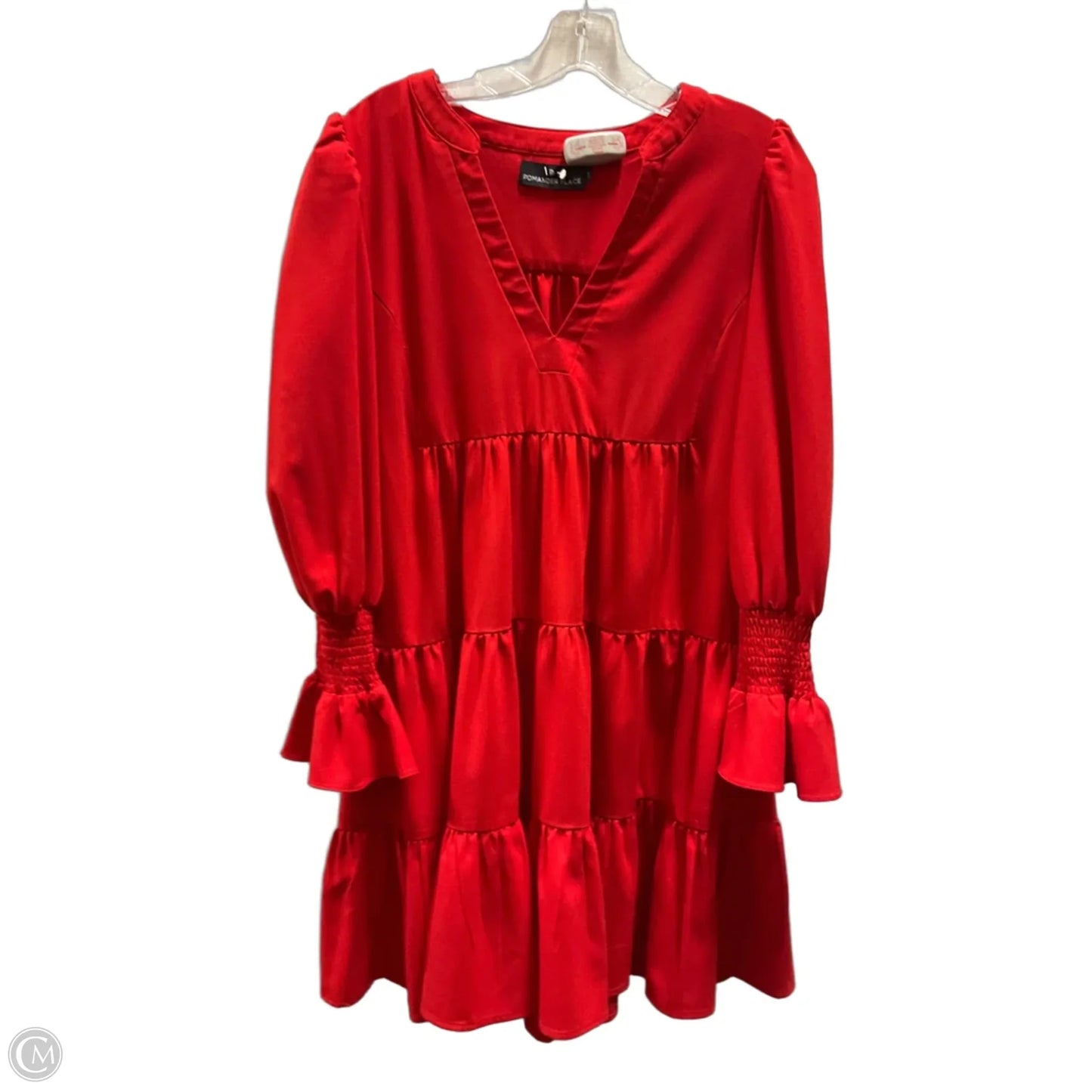 Dress Casual Midi By Pomander Place In Red, Size: M