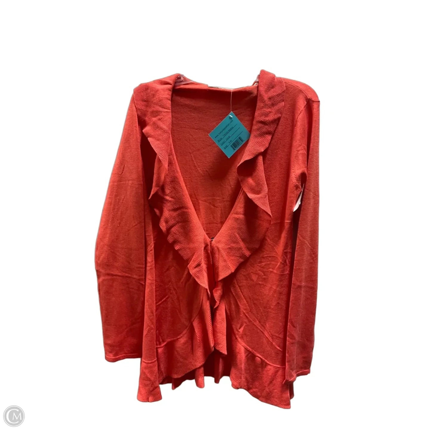 Sweater Cardigan By Tracy Negoshian In Orange, Size: S