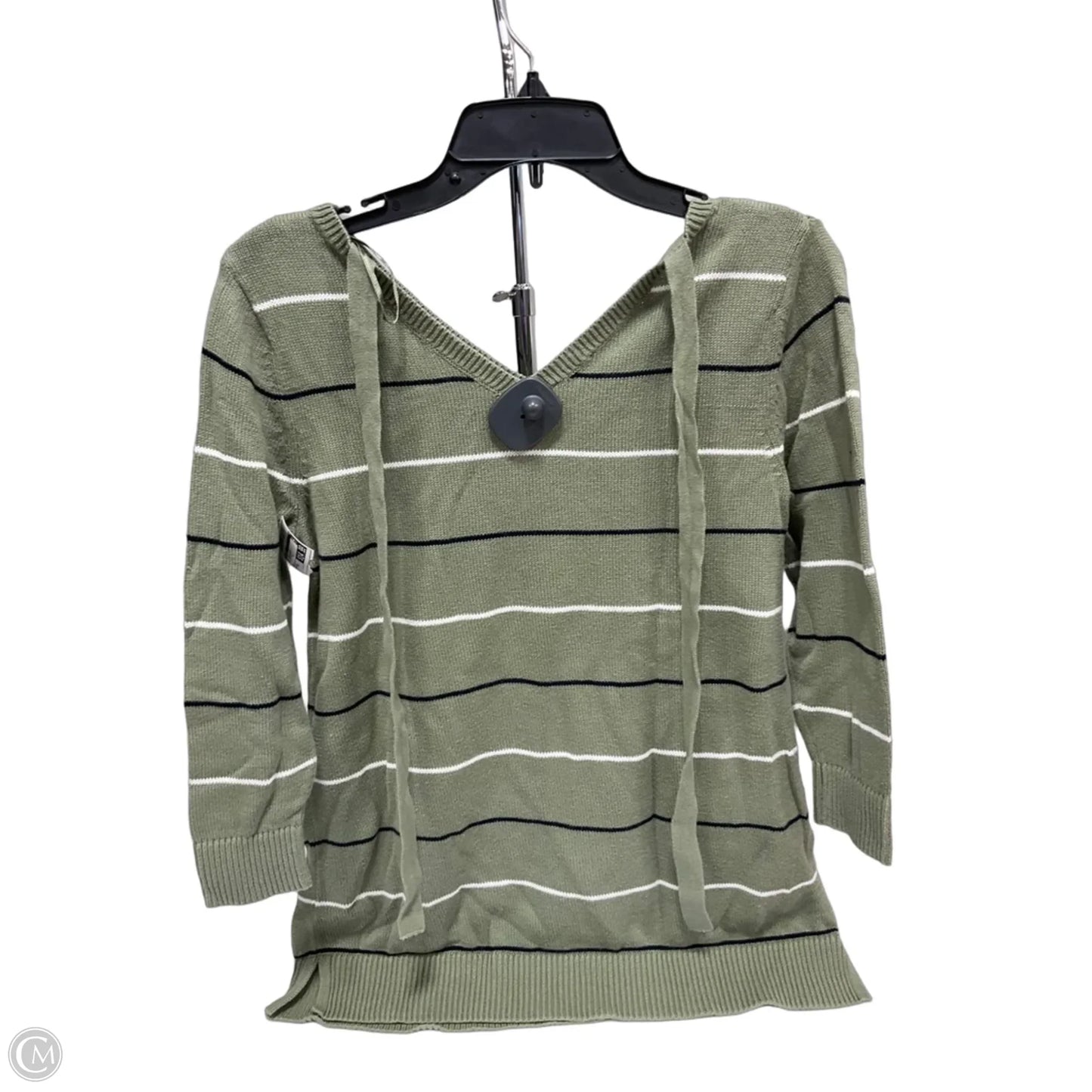 Top 3/4 Sleeve By Talbots In Green, Size: Xs
