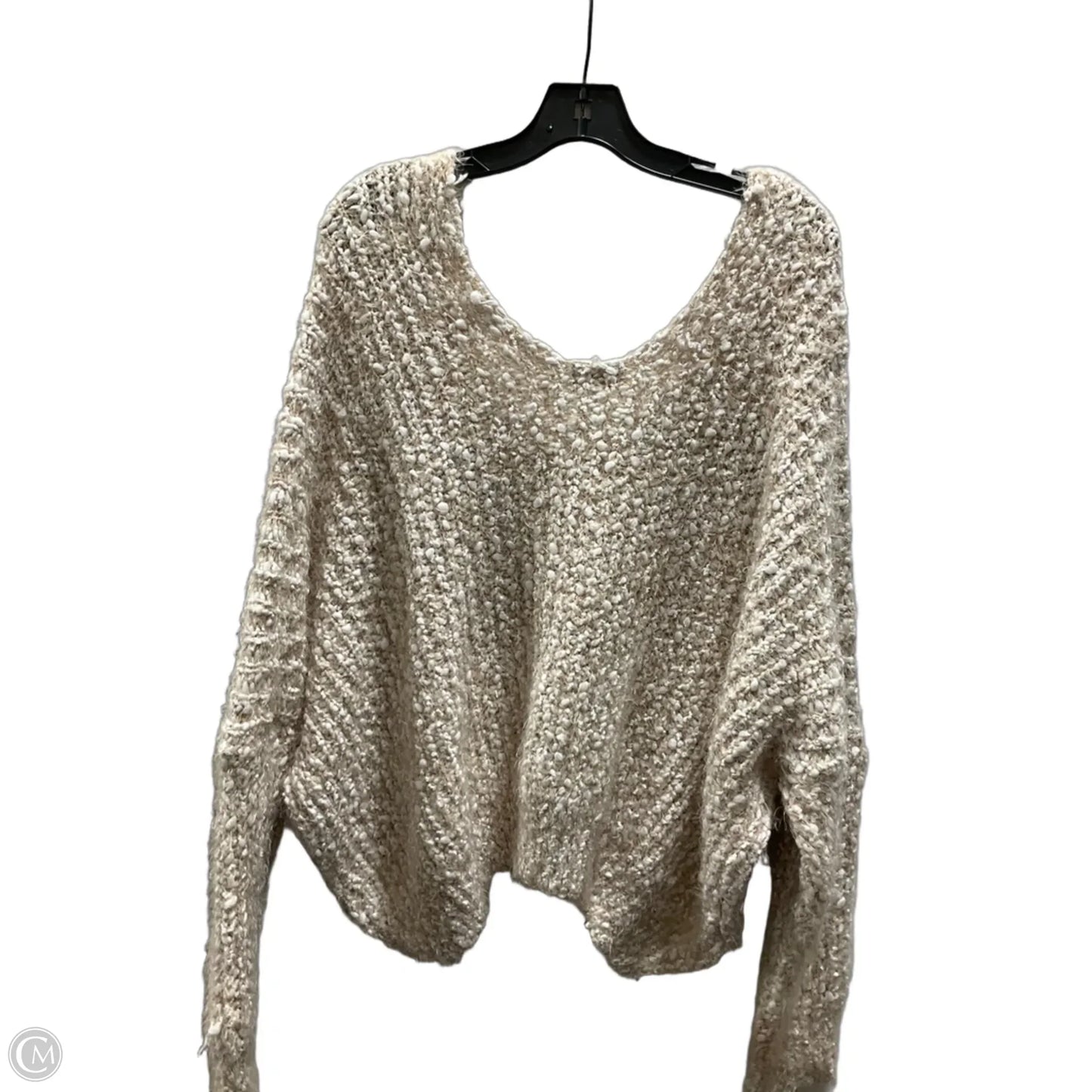 Sweater By Pol In Cream & Tan, Size: M