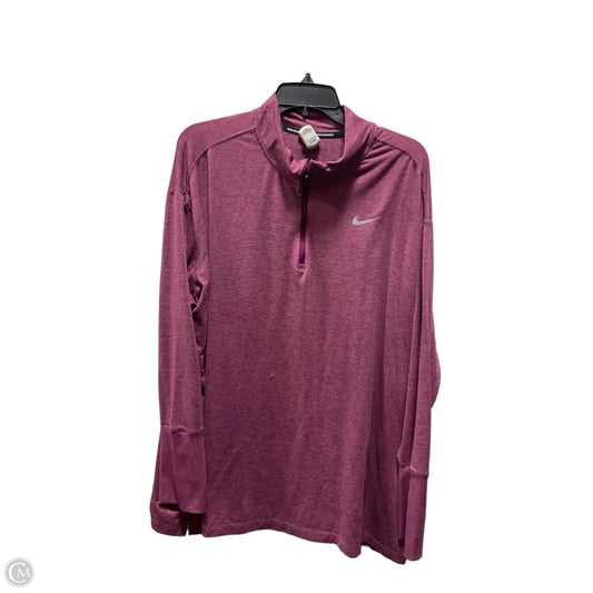 Athletic Jacket By Nike Apparel In Purple, Size: 3x