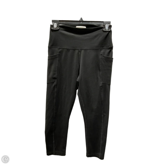 Athletic Capris By 90 Degrees By Reflex In Black, Size: M