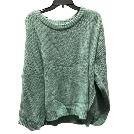 Sweater By Evri In Aqua, Size: 3x