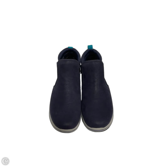 Boots Ankle Flats By Clarks In Blue, Size: 8