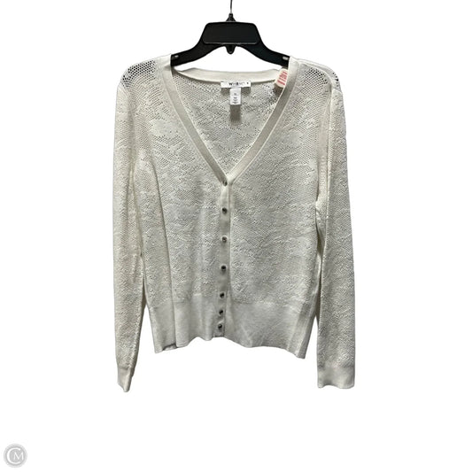 Cardigan By White House Black Market In Cream, Size: Xl