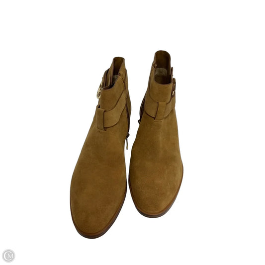 Boots Ankle Heels By Michael By Michael Kors In Tan, Size: 8.5