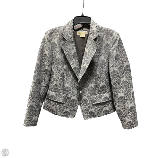 Blazer By Michael By Michael Kors In Silver, Size: 12