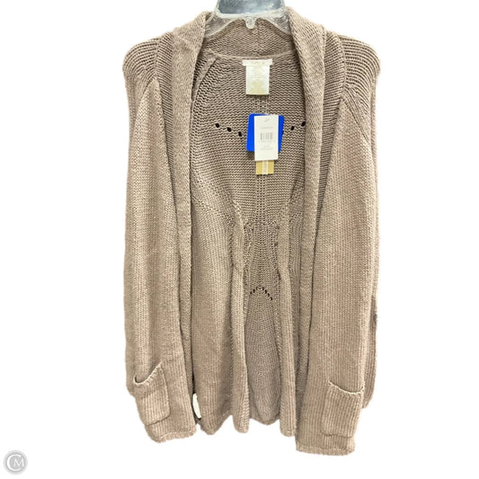 Sweater Cardigan By Matty M In Brown, Size: L
