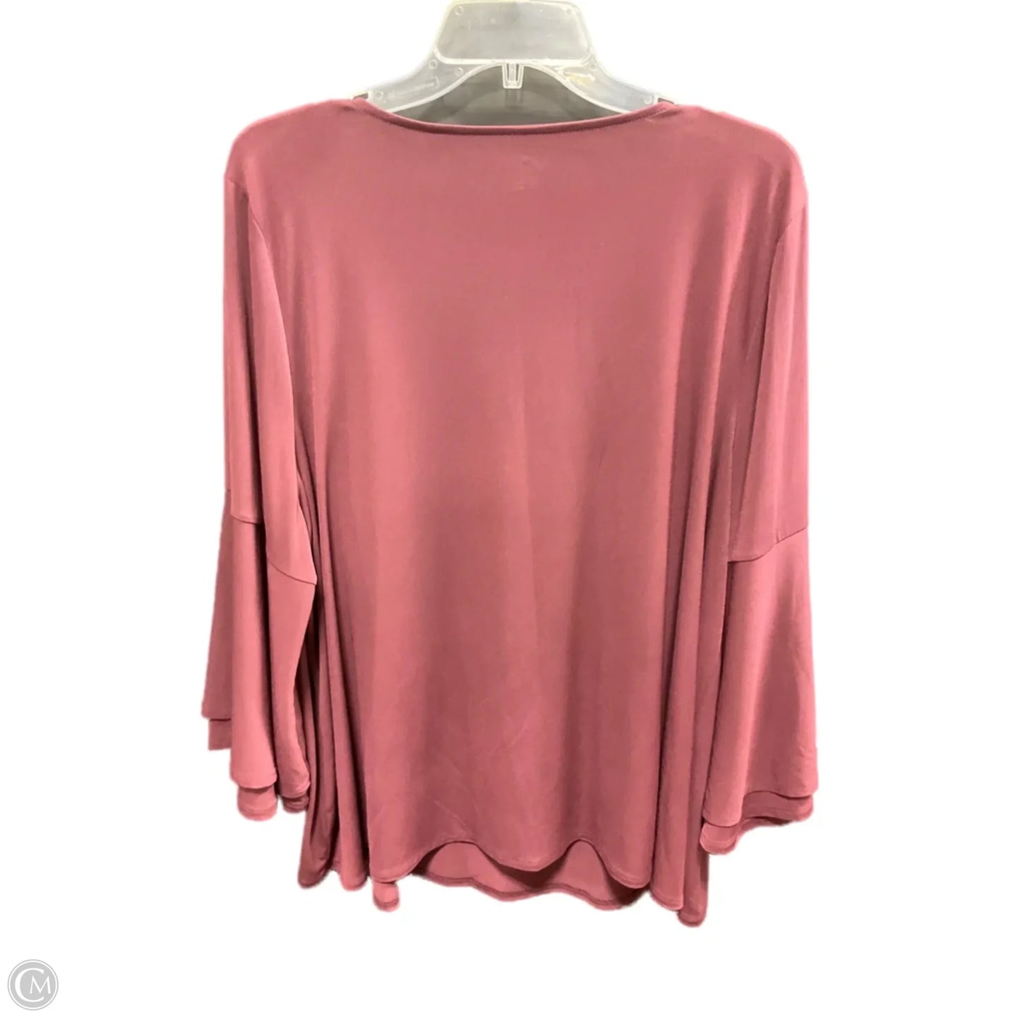 Top 3/4 Sleeve By Lane Bryant In Red, Size: 2x