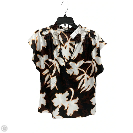 Top Short Sleeve By White House Black Market In Brown, Size: S