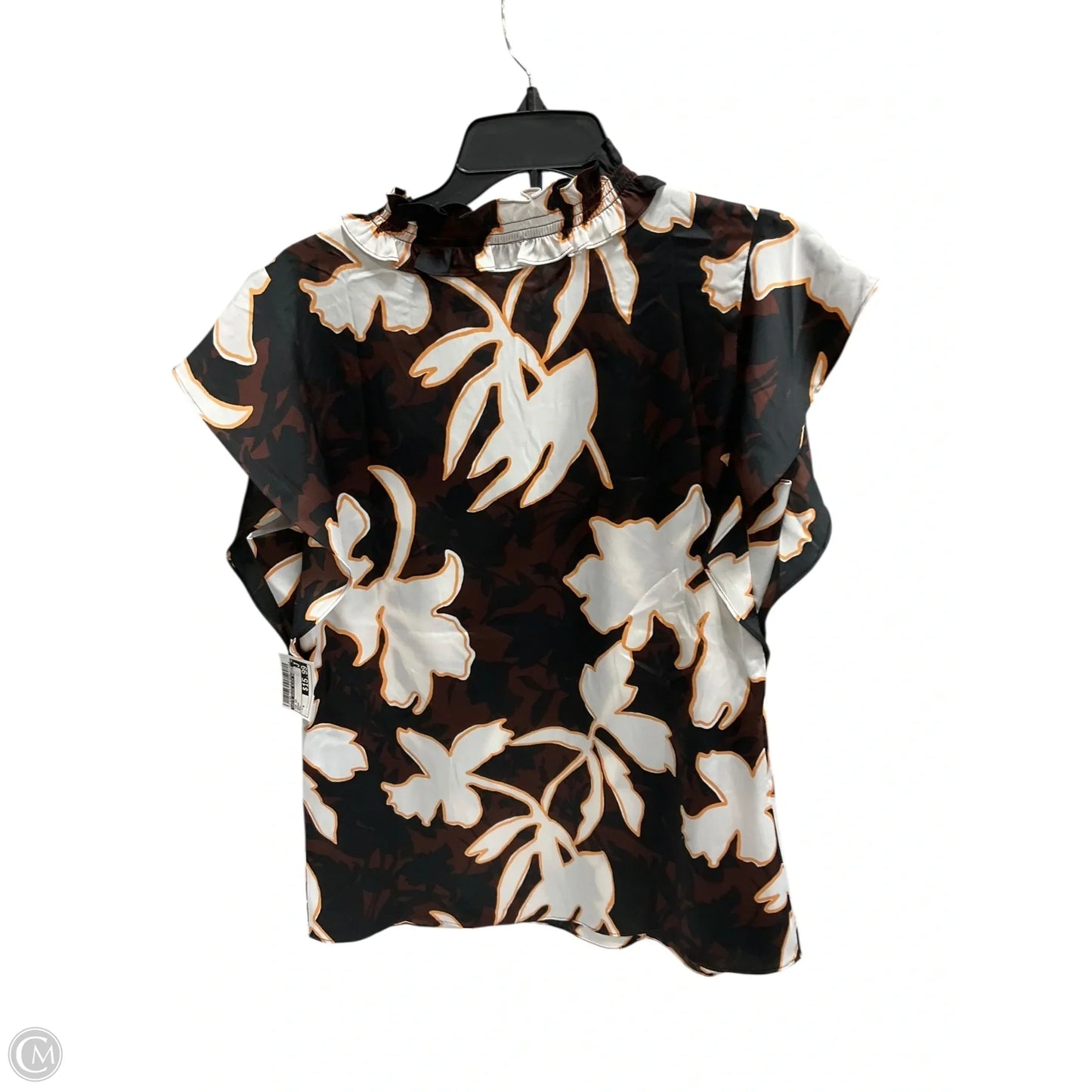 Top Short Sleeve By White House Black Market In Brown, Size: S