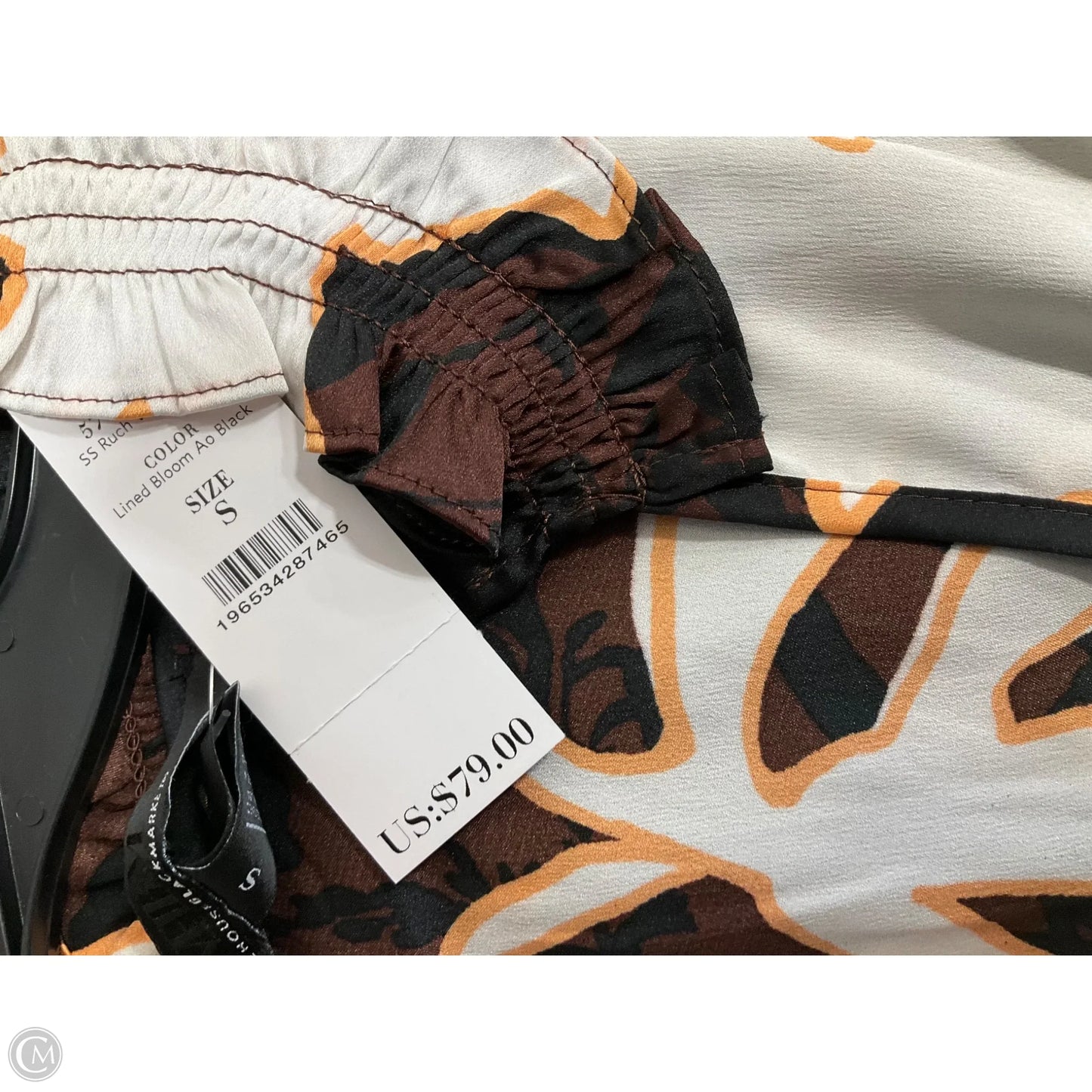 Top Short Sleeve By White House Black Market In Brown, Size: S