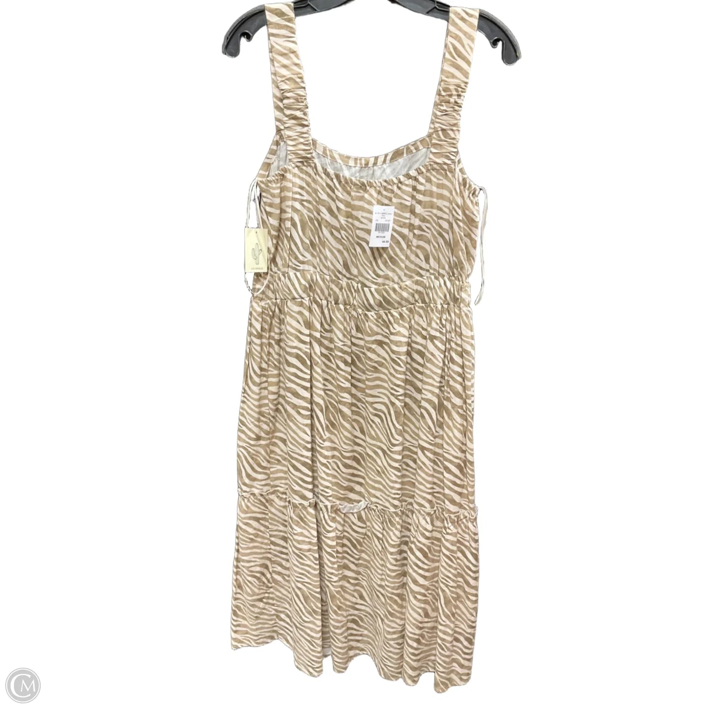 Dress Casual Midi By Guess In Pink, Size: M