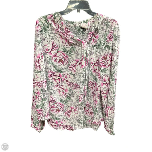 Top Long Sleeve By Torrid In Floral Print, Size: Xxl