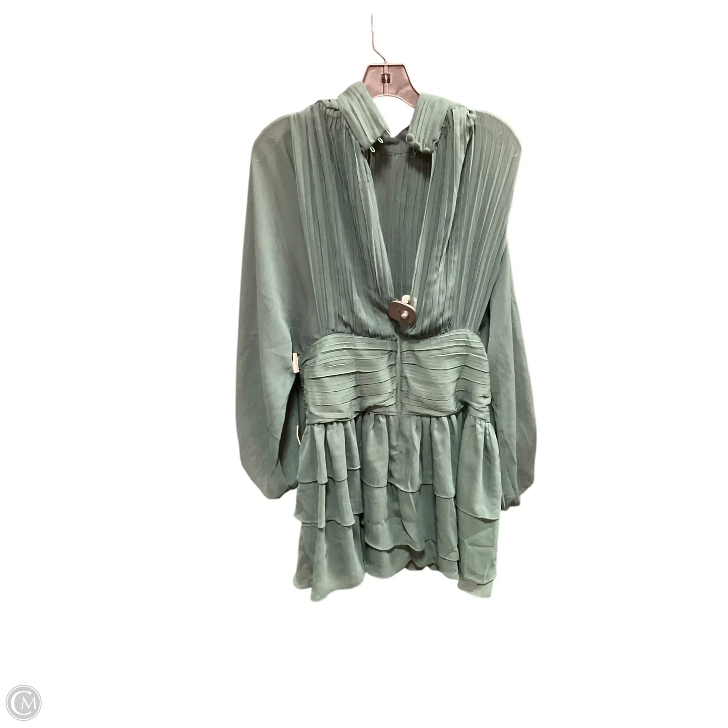 Dress Casual Short By Express In Green, Size: L