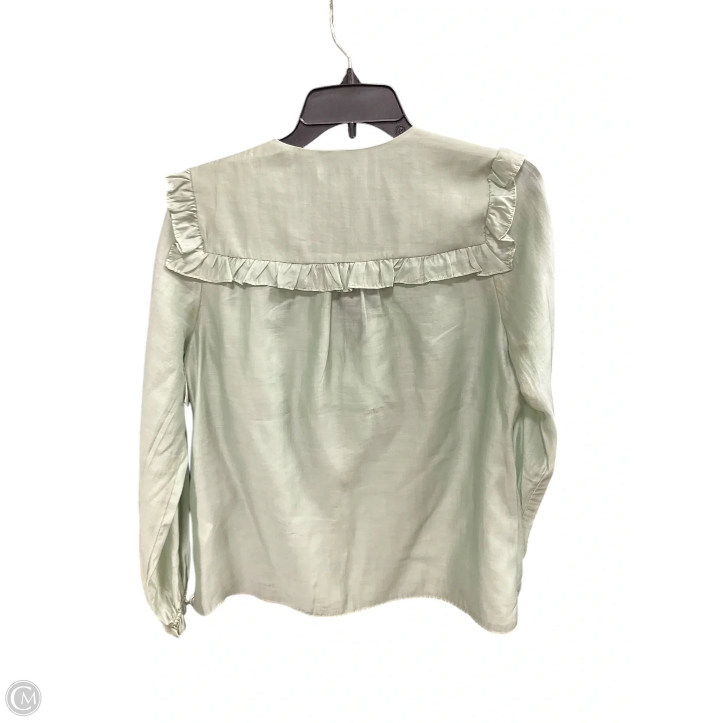 Top Long Sleeve By Current Air In Green, Size: M