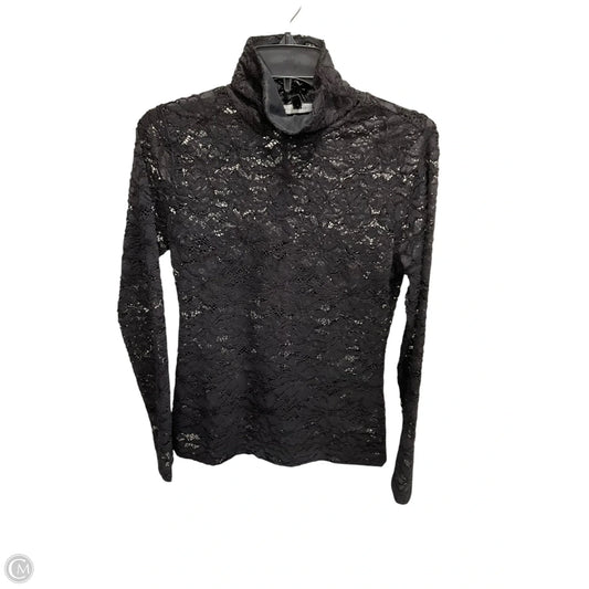 Top Long Sleeve By White House Black Market In Black, Size: S