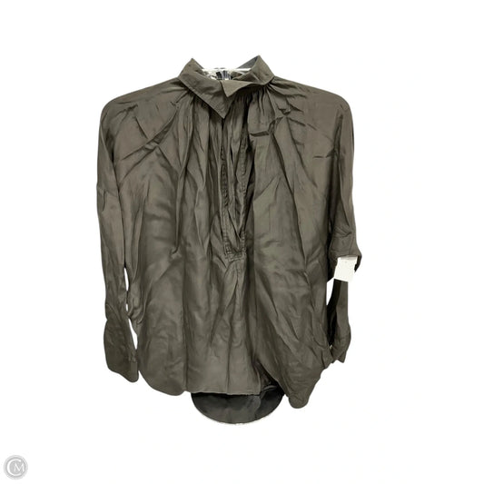 Top Long Sleeve By Vince In Green, Size: Xs
