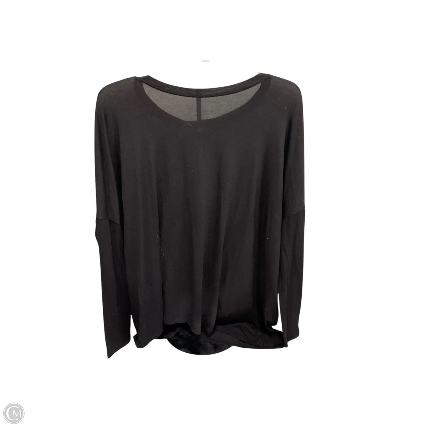 Athletic Top Long Sleeve Crewneck By Athleta In Black, Size: S