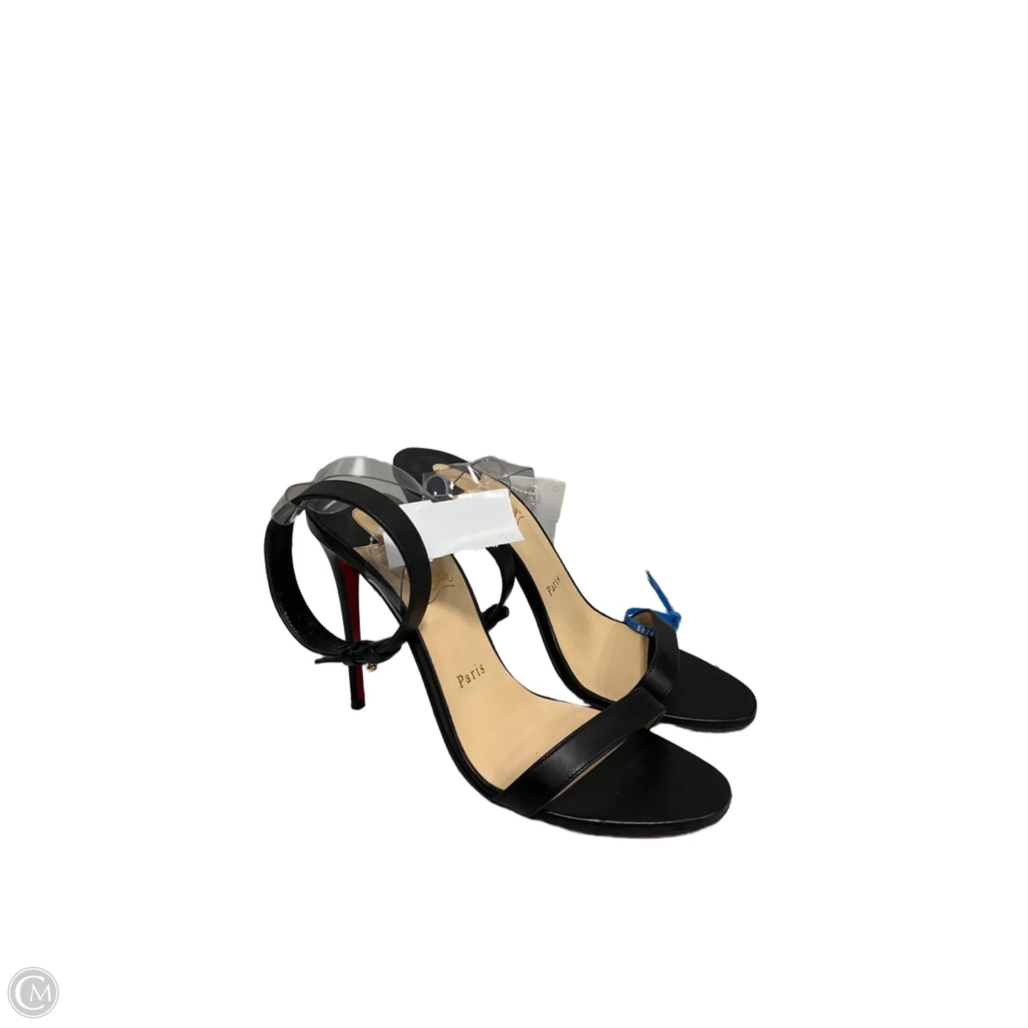 Shoes Luxury Designer By Christian Louboutin In Black, Size: 8.5