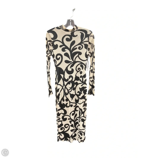 Dress Casual Maxi By Clothes Mentor In Black & Brown, Size: 6