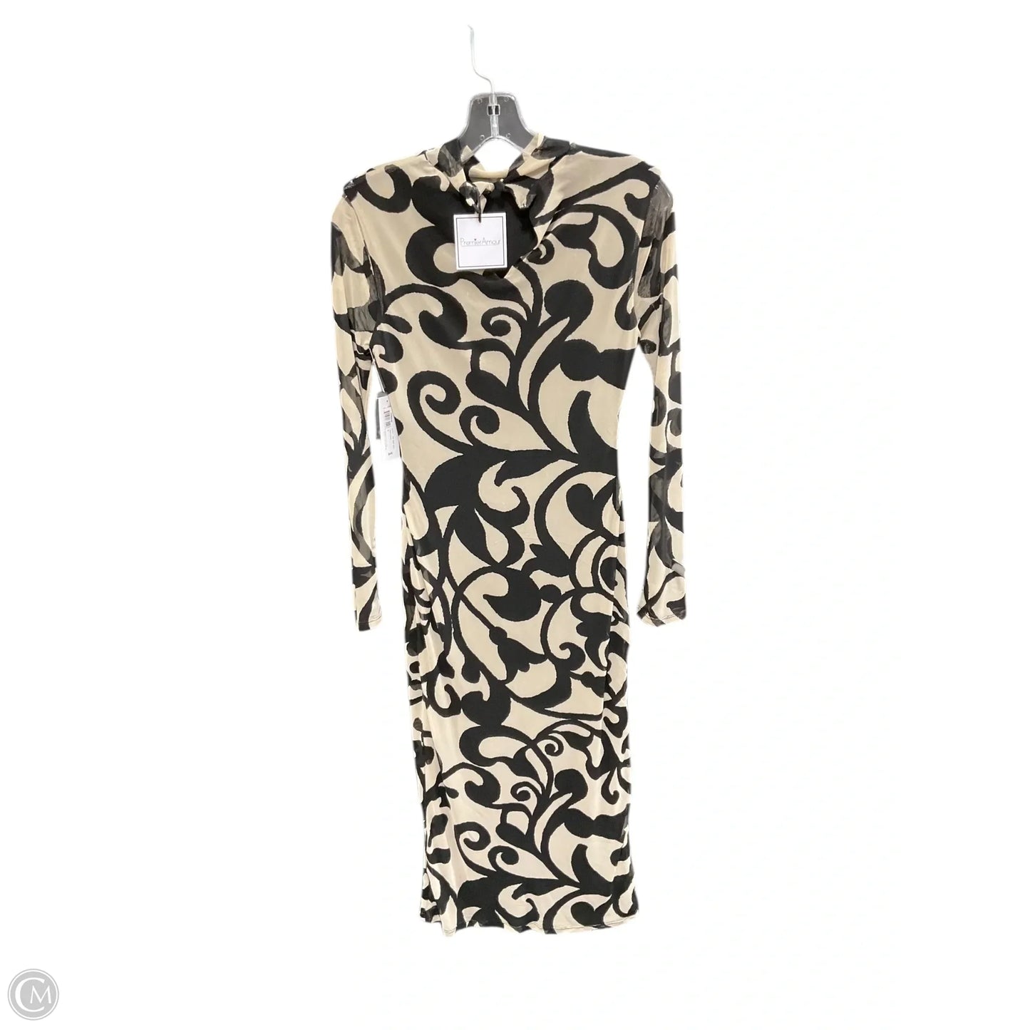 Dress Casual Maxi By Clothes Mentor In Black & Brown, Size: 6