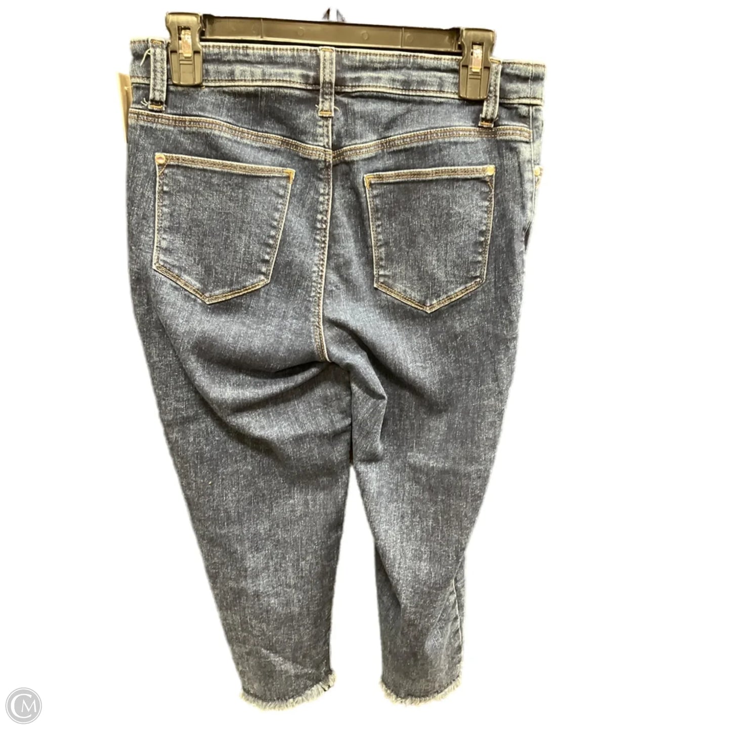 Jeans Cropped By Chicos In Blue Denim, Size: 0