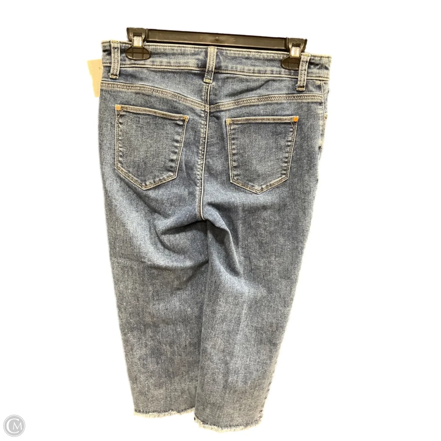 Jeans Cropped By Chicos In Blue Denim, Size: 0