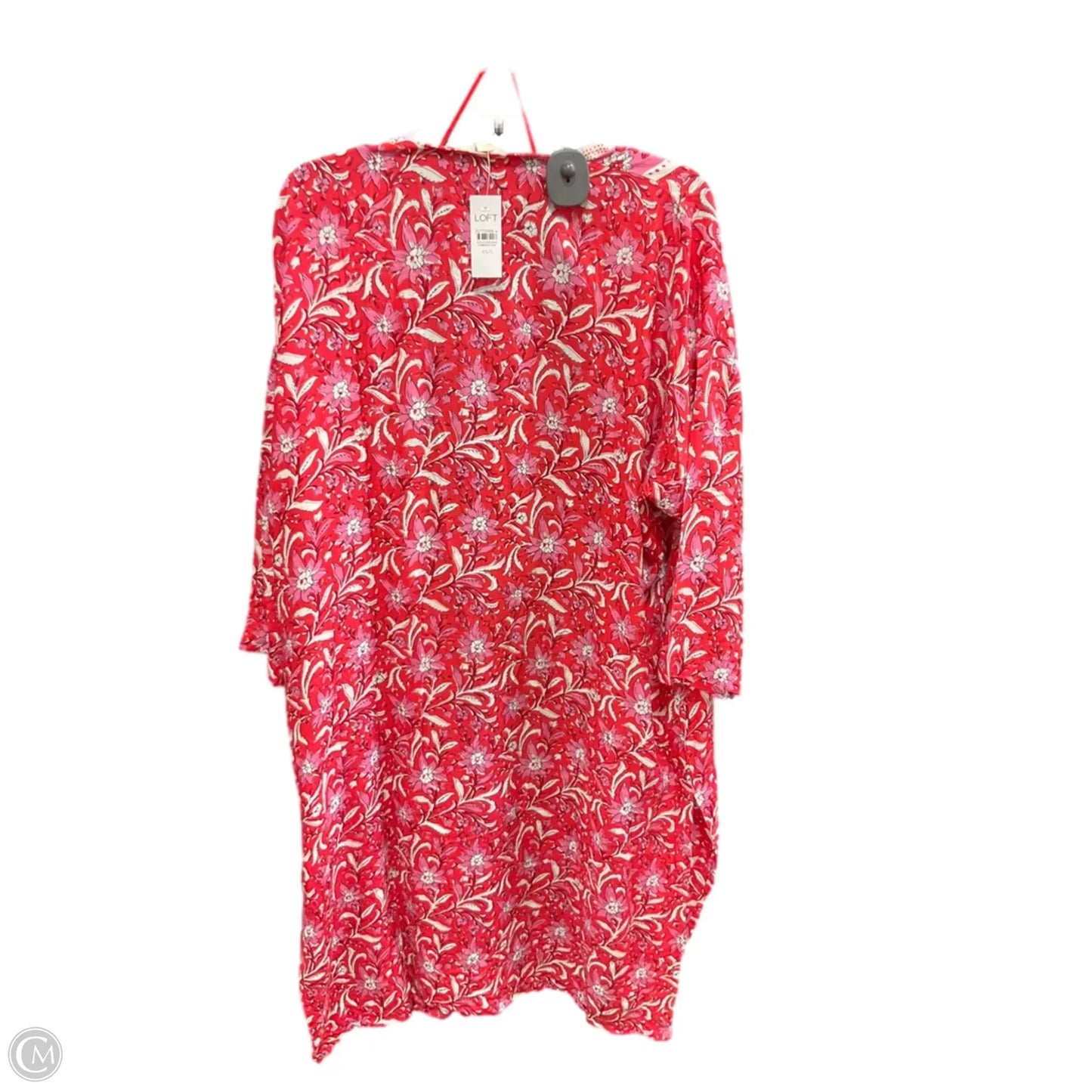 Shawl By Loft In Red, Size: Xs