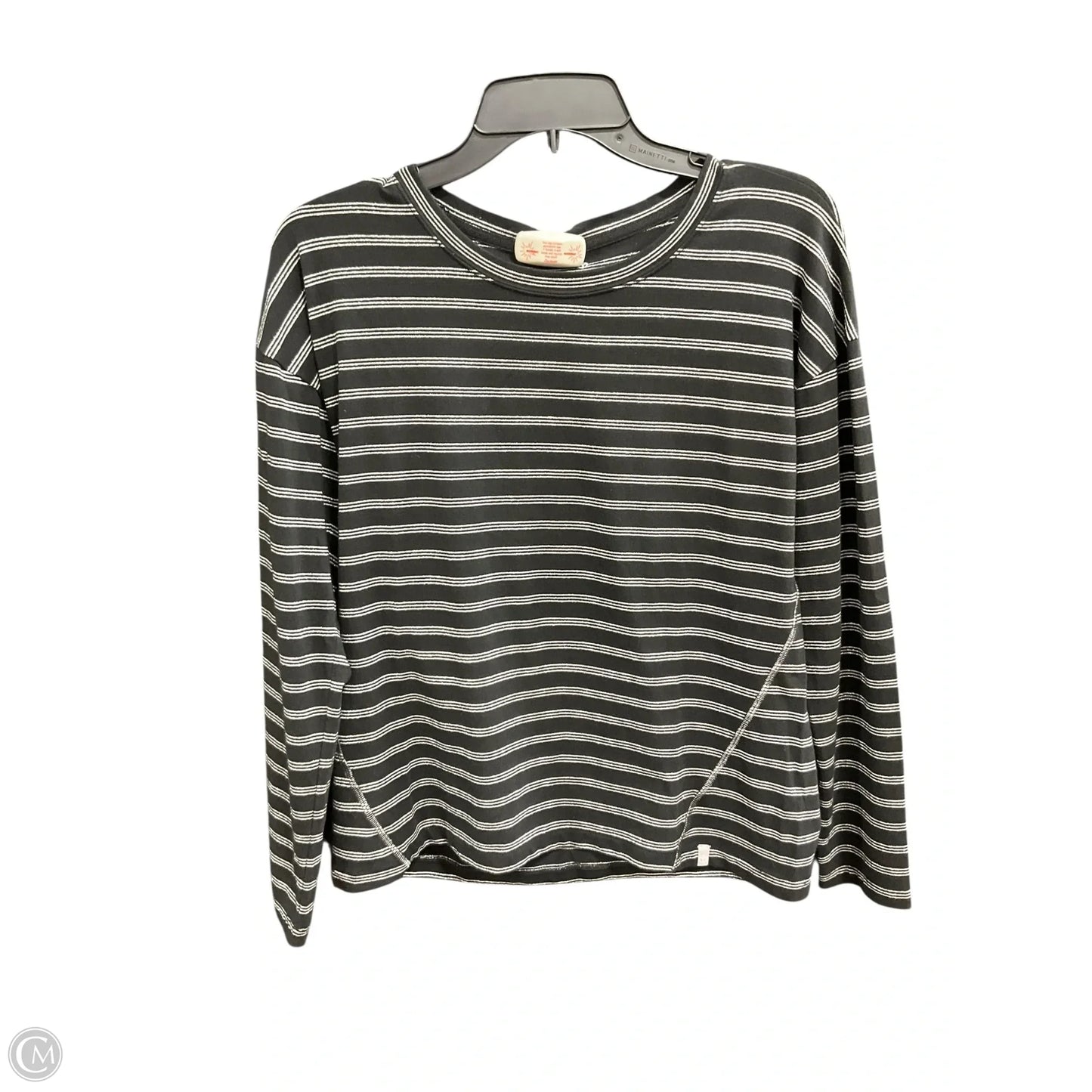 Athletic Top Long Sleeve Crewneck By Talbots In Striped Pattern, Size: S