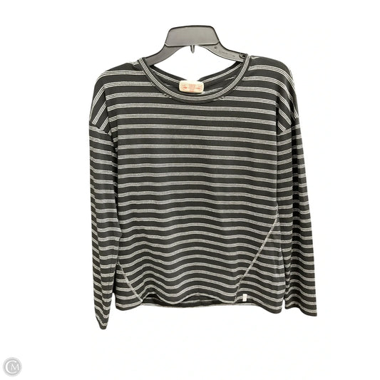 Athletic Top Long Sleeve Crewneck By Talbots In Striped Pattern, Size: S