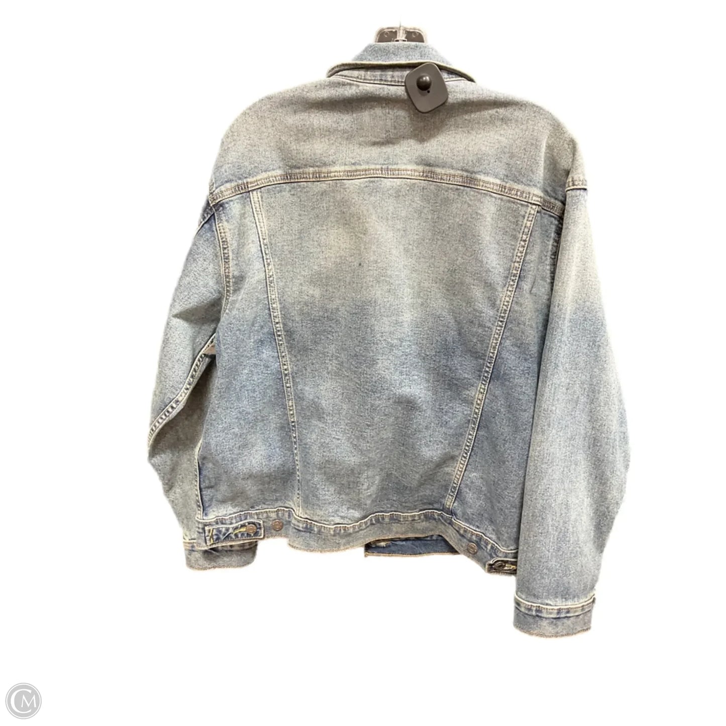 Jacket Denim By Levis Signature In Blue Denim, Size: L