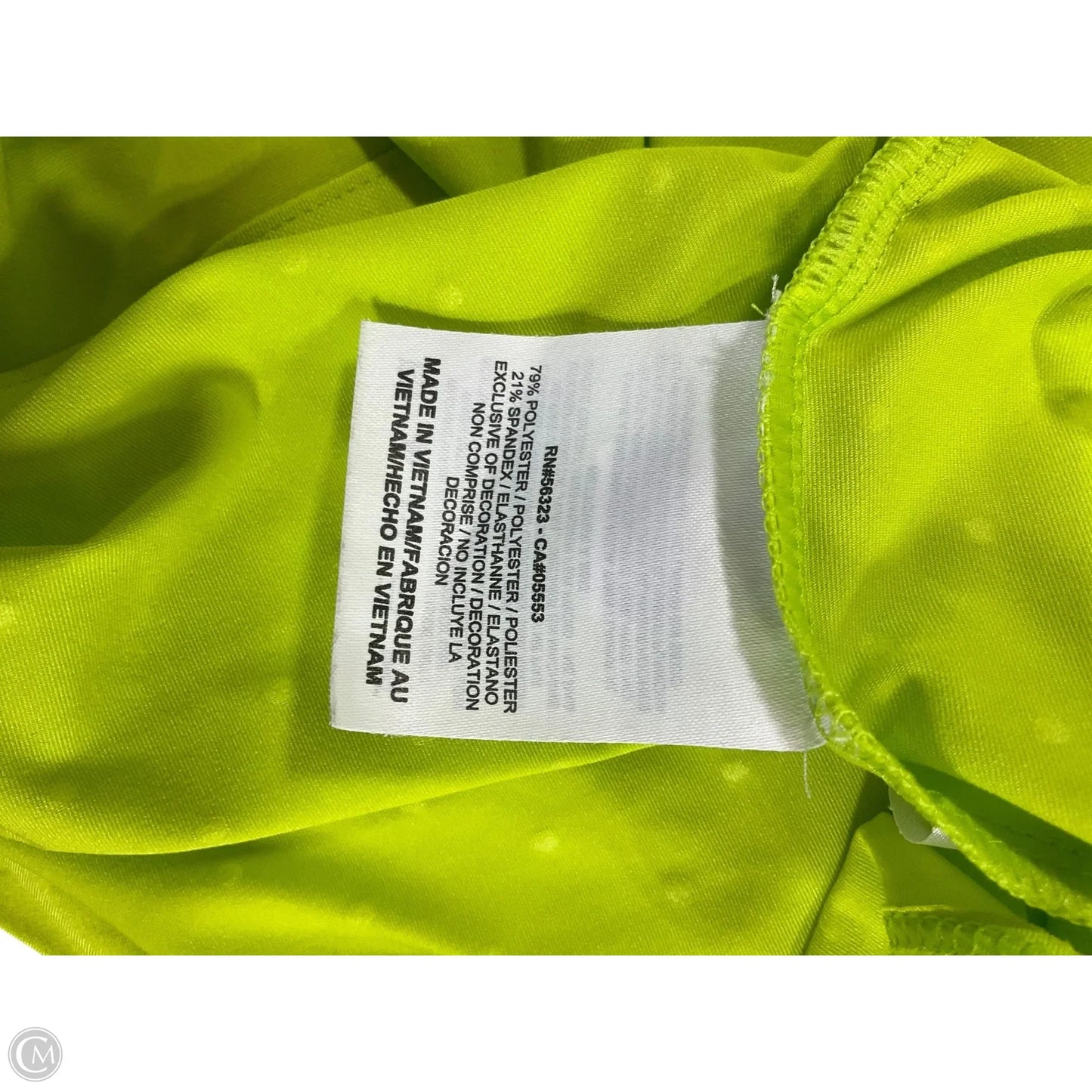 Athletic Top Long Sleeve Collar By Nike In Green, Size: S