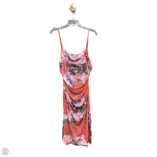 Dress Casual Midi By Clothes Mentor In Purple & Red, Size: Xl