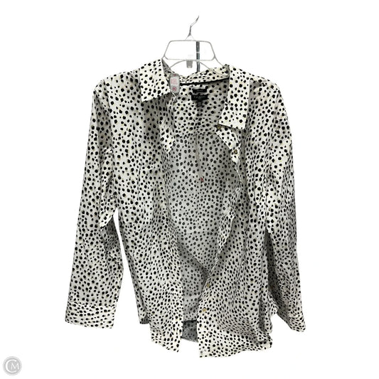 Blouse Long Sleeve By Talbots In Animal Print, Size: 2x