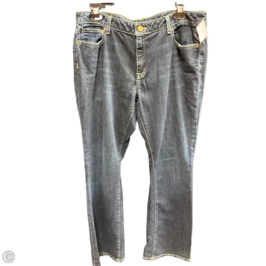 Jeans Boot Cut By Michael By Michael Kors In Blue Denim, Size: 12