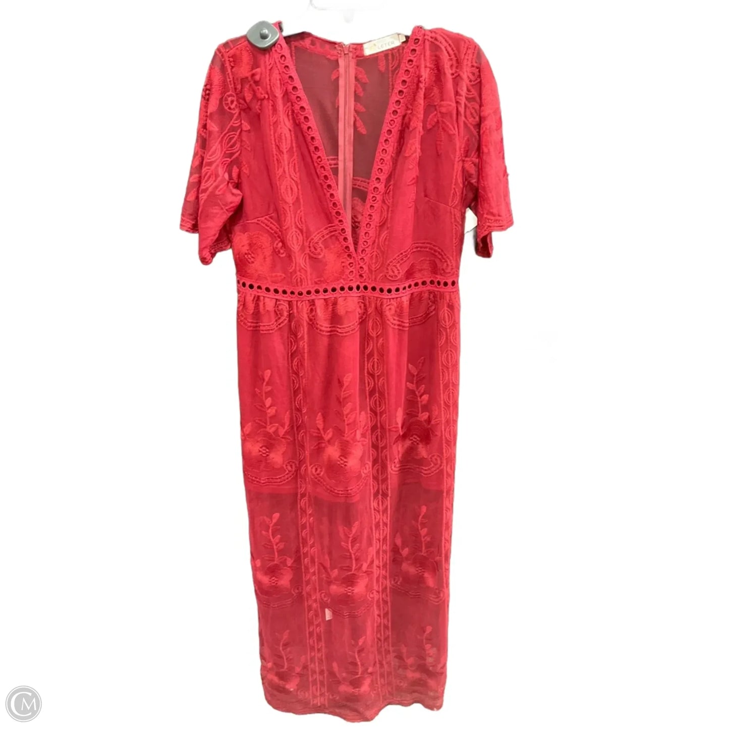 Dress Casual Midi By Clothes Mentor In Red, Size: Xl