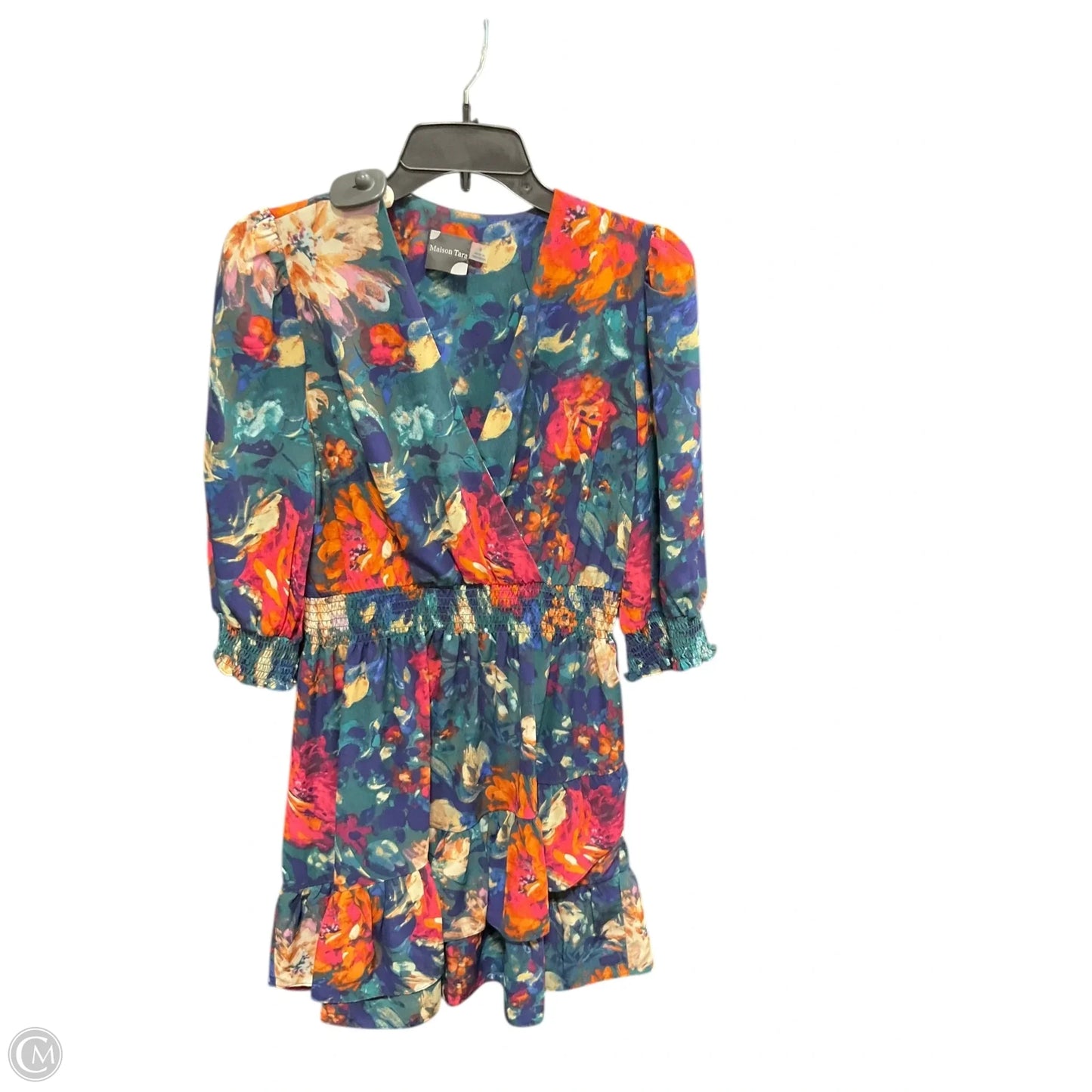 Dress Casual Short By Clothes Mentor In Floral Print, Size: M